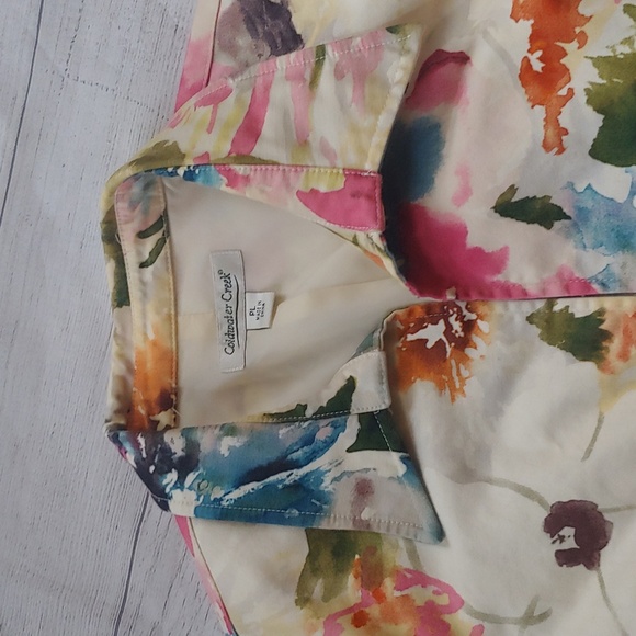 COLDWATER CREEK WATERCOLOR FLORAL BLAZER - Picture 3 of 8